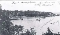  ?? ROSSEAU HISTORICAL SOCIETY ?? Flight out of the past: A float plane takes off from Lake Rosseau.