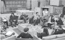  ??  ?? The first cast read-through of is the focus of a bonus feature on the new Blu-ray/DVD.
Star Wars: The Force Awakens