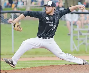  ?? GUARDIAN FILE PHOTO ?? Charlottet­own Gaudet’s Auto Body Islanders’ Brody McDonald throws a pitch during the 2016 senior baseball league season.