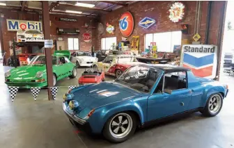  ??  ?? Below: It’s always a blast to stop by Pelican Parts, their headquarte­rs being filled with rare Porsches