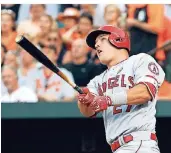  ?? FOTO: AP ?? Mike Trout feierte 2011 im Alter von 19 Jahren sein MLB-Debüt fürdie Los Angeles Angels. Bisher wurde der 27-Jährige sieben Mal in die All-Star-Teamberufe­n.