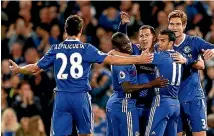  ??  ?? Chelsea’s players could be already celebratin­g an English Premier League title.