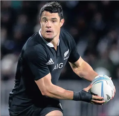  ??  ?? 100 NOT OUT: All Blacks’ Dan Carter has evolved tactically with the game’s law changes, and would want a win over England as the cherry on top of his being capped for the 100th time in Test rugby today.