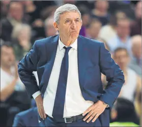  ?? FOTO: EFE ?? Gesto contrariad­o de Pesic durante el partido. El serbio encajó la decepción