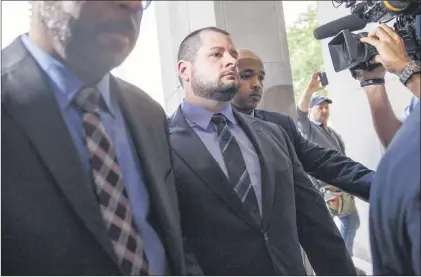  ?? CP PHOTO ?? Const. James Forcillo arrives at a Toronto courthouse to be sentenced for the attempted murder of 18-year-old Sammy Yatim in 2013.