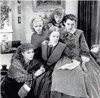  ?? COURTESY EVERETT COLLECTION ?? “Little Women,” (clockwise): Katharine Hepburn, Frances Dee, Spring Byington, Jean Parker, Joan Bennett, 1933.