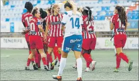  ?? FOTO: ATLÉTICO ?? El equipo colchonero no pudo sumar los tres puntos en su visita a Tenerife