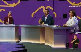  ?? ESPECIAL ?? La Sala del Consejo Electoral del INE se convirtió por primera vez en la sede de un debate presidenci­al.