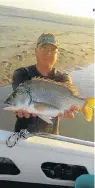  ??  ?? PRIZE CATCH: Christo Koekemoer caught a 3kg river bream at Gamtoos