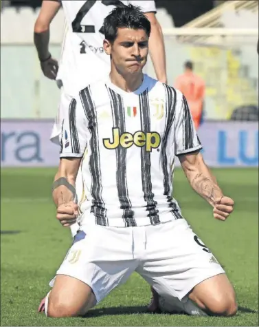  ??  ?? Álvaro Morata celebra un gol con la Juventus.