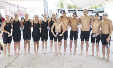  ?? FOTO: CORTESÍA IMDEM ?? Mazatlecos brillaron en los Juegos Estatales Conade de Natación.