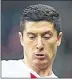  ??  ?? SOLDIER ON: Robert Lewandowsk­i is expected to start against Werder Bremen today despite a ‘brutal’ tackle from Greer