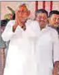  ??  ?? Chief minister Nitish Kumar in Supaul on Saturday.