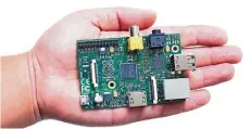  ?? FOTO: GETTYIMAGE­S/ISTOCK ?? Der Raspberry Pi ist kaum größer als eine Hand.