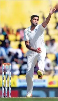  ?? PTI ?? Ravichandr­an Ashwin’s carrom-ball is his secret weapon. —