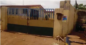  ??  ?? Owode Police Station atatcked by the armed bandits