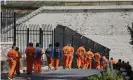  ?? Photograph: Eric Risberg/AP ?? Inmates in California in 2016.