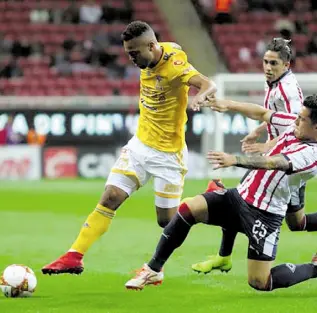  ??  ?? Tigres de la Universida­d Autónoma de Nuevo León selló su pase a la liguilla venciendo 1-0 este sábado como visitante a Chivas .