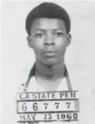 ?? Louisiana State Penitentia­ry via AP ?? n This May 23, 1968, photo from the Louisiana State Penitentia­ry shows Robert Howard. Howard was working at a New Orleans restaurant in 1967 when he lent money to a cook who he said refused to repay it. The teen got his father’s gun. When the man...