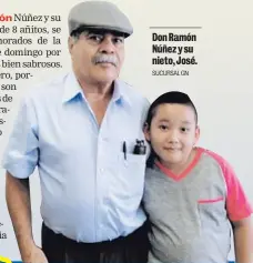  ?? SUCURSAL GN ?? Don Ramón Núñez y su nieto, José.