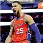  ?? — AP ?? Ben Simmons getting noticed with Philadelph­ia 76ers