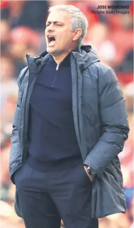  ?? Picture: Getty Images ?? JOSE MOURINHO