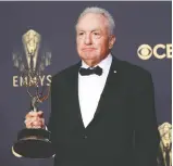  ?? MARIO ANZUONI/REUTERS ?? Canadian Saturday Night Live creator and producer Lorne Michaels poses with the Emmy for variety sketch series.