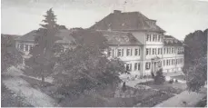  ?? REPRO: STADTCHRON­IK ?? So hat das 1878 bis 1969 bestehende Bezirkskra­nkenhaus Spaichinge­n ausgesehen.