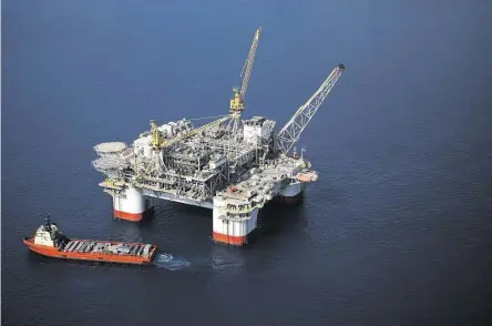  ?? Luke Sharrett / Bloomberg ?? Chevron said it will move forward with the massive Anchor project in the deepwater Gulf of Mexico that carries an initial developmen­t cost of $5.7 billion.
