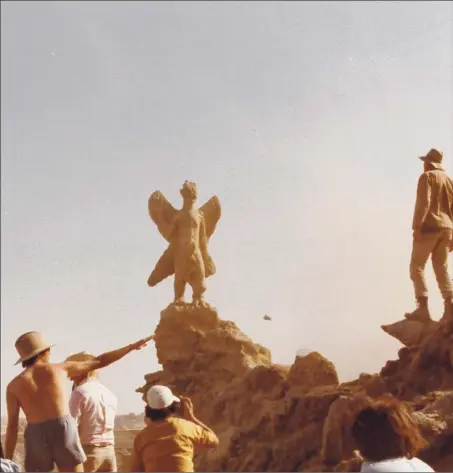  ??  ?? Academy of Motion Picture Arts and Sciences / William Friedkin / Exhibit A Pictures via Washington Post News Service Director William Friedkin, lower left, shirtless, on the set of "The Exorcist," in a scene from the documentar­y "Leap of Faith: William Friedkin on 'The Exorcist.' "