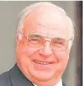  ??  ?? Reunited country: Helmut Kohl