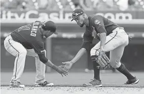  ??  ?? Jorge Polanco and Byron Buxton celebrate one of the Twins’ 47 wins. USA TODAY