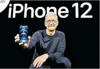  ?? AFP ?? Apple-boss Tim Cook bringt das neue iphone 12 später als geplant auf den Markt