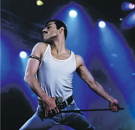  ?? PHOTOS: 20TH CENTURY FOX ?? Actor Rami Malek’s performanc­e as Queen frontman Freddie Mercury is the best part of the biopic Bohemian Rhapsody.