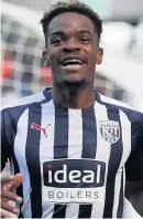  ??  ?? Albion loan star Grady Diangana