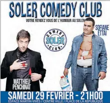  ??  ?? Soler comedy Club