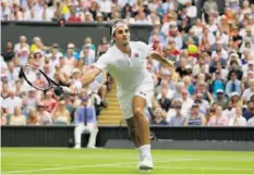  ?? AP ?? Federer steht ohne Satzverlus­t im Viertelfin­al.