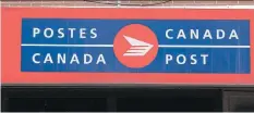  ?? PAUL CHIASSON/THE CANADIAN PRESS ?? Businesses are warning customers about the possibilit­y of a strike or lockout at Canada Post this weekend.