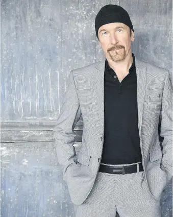  ?? RICKY CARIOTI/WASHINGTON POST ?? U2’s The Edge is lobbying for more research into how diet can reduce the risk of cancer. His daughter was diagnosed with leukemia at age seven and is now a healthy 19 year old.