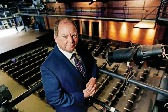  ?? [PHOTO BY PAUL HELLSTERN, THE OKLAHOMAN] ?? Jim Reynolds is the new managing director of Lyric Theatre. He most recently worked 25 years as public relations and marketing director for ZACH Theater in Austin, Texas.