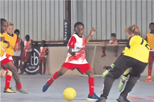  ?? Photo: DTS ?? Non-action… The Futsal Open, which was initially scheduled for the end of October at Windhoek Show Grounds, has been cancelled.
