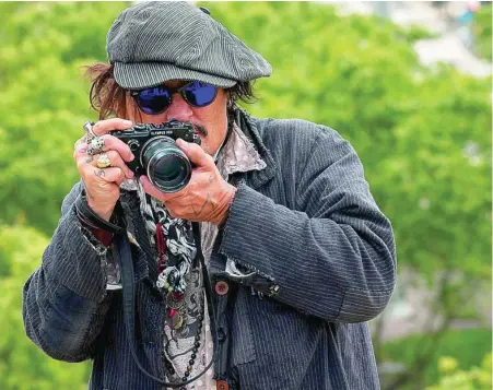  ?? EFE ?? El actor Johnny Depp, ayer, durante la presentaci­ón de «El fotógrafo de Minimata»