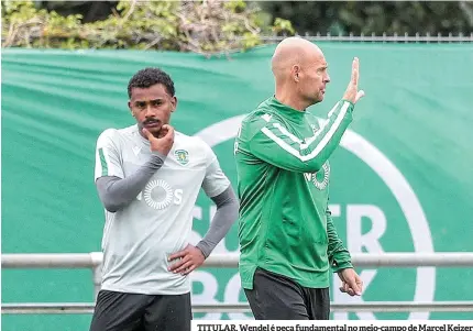  ??  ?? TITULAR. Wendel é peça fundamenta­l no meio-campo de Marcel Keizer