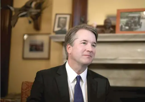  ?? CHIP SOMODEVILL­A/GETTY IMAGES ?? Brett Kavanaugh has been nominated by President Donald Trump to replace Justice Anthony Kennedy on the Supreme Court.
