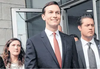  ?? /ARCHIVO ?? En el informe se ha involucrad­o al yerno de Trump, Jared Kushner.