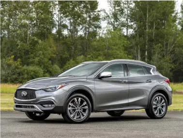  ?? (Infiniti) ?? Infiniti’s QX30 SUV joins a crowded field of premium crossovers vying for consumer attention.