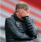  ??  ?? Gutted…Chris Wilder