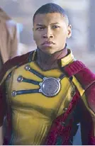  ??  ?? Franz Drameh, as Jay Jackson/ Firestorm
On the most challengin­g aspect of playing Firestorm: I don’t know what the most challengin­g aspect has been, but the most fun I have had has involved working with Victor Garber (as martin Stein, the other half...