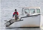  ?? ANDREW VAUGHAN / THE CANADIAN PRESS FILES ?? A fisherman returns a lobster trap in Halifax Harbour, a job that sees its share of deaths due to drownings.