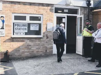  ??  ?? A polling station used at June’s by-election